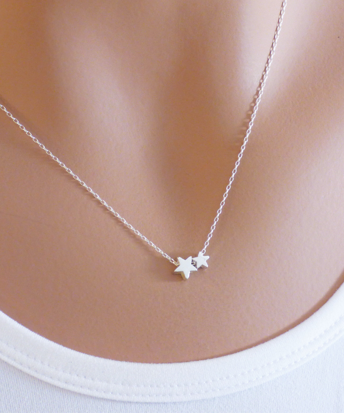 Two Stars Necklace