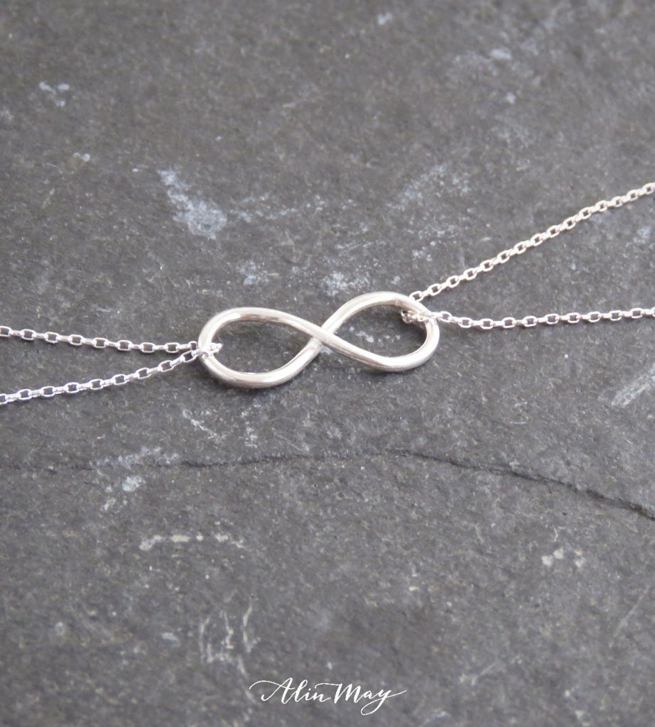 infinity anklet in 925 sterling silver-AlinMay