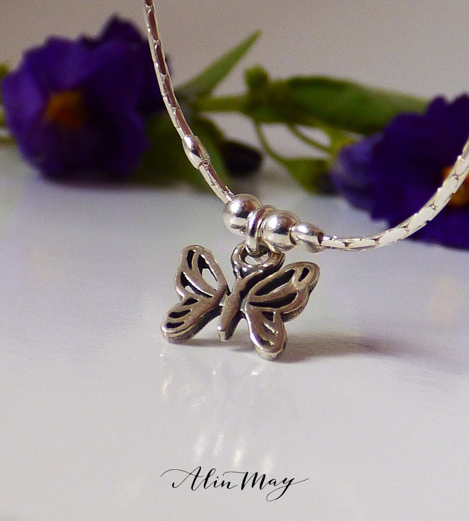 butterfly charm bracelet-AlinMay