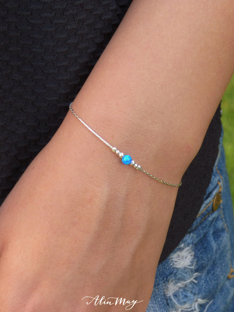 blue opal bracelet-AlinMay