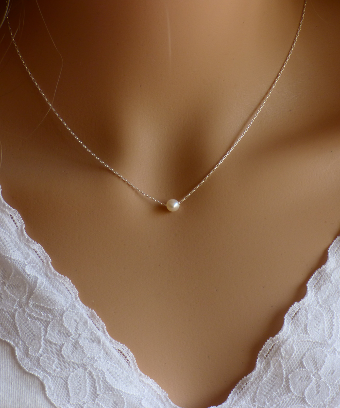 Single Pearl Necklace